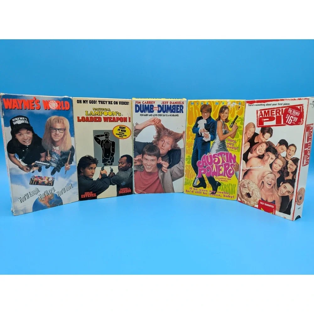 90's Comedy VHS Lot (5 Tapes) - Dumb & Dumber, Wayne's World, Austin Powers ++ - Picture 2 of 7